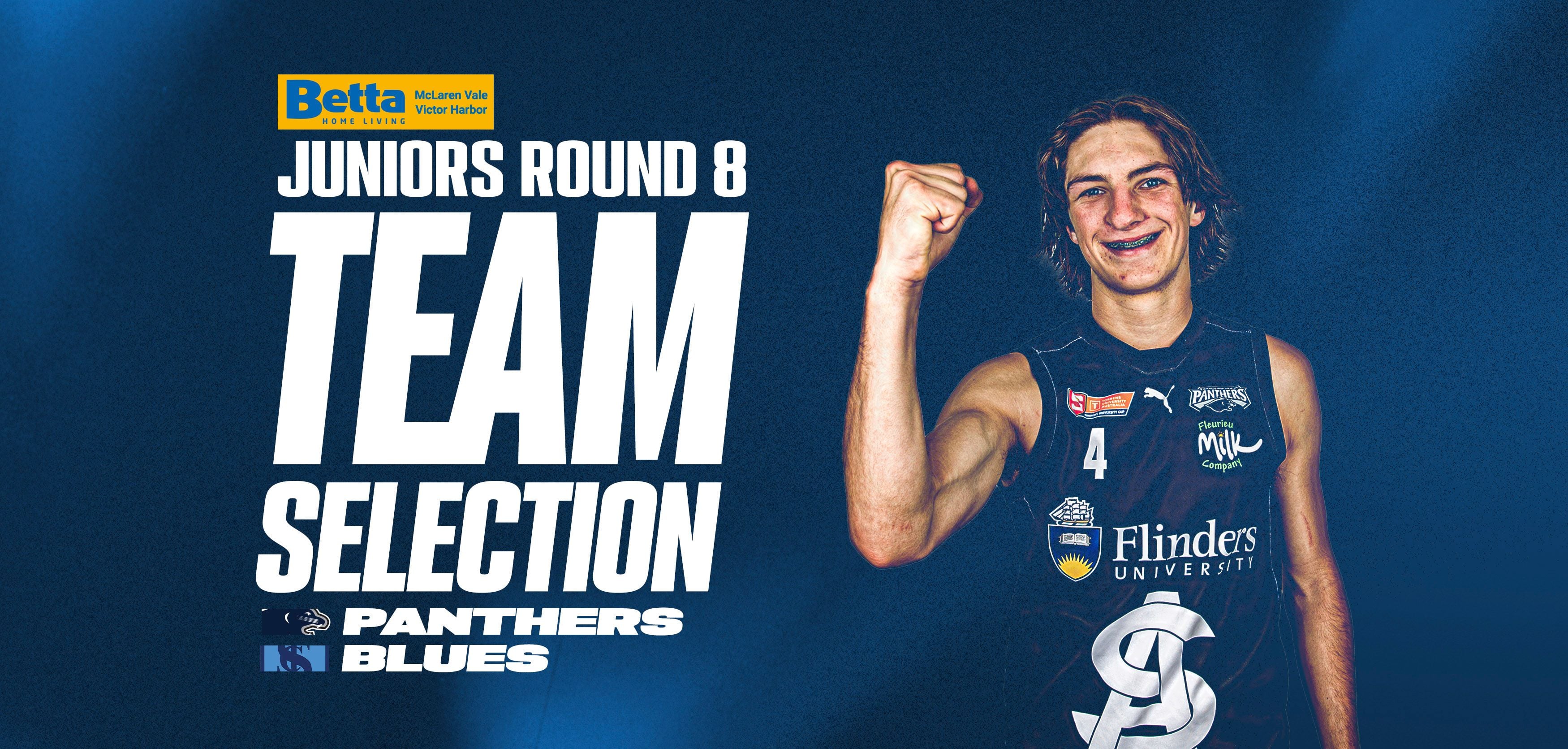 BETTA Team Selection: Juniors Rd 8 vs Sturt BETTA Team Selection: Juniors Rd 8 vs Sturt